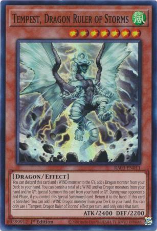Tempest, Dragon Ruler of Storms - RA03-EN011 - Super Rare - 1st Edition