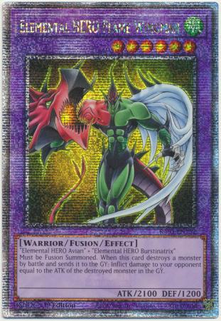 Elemental HERO Flame Wingman - RA03-EN152 - Quarter Century Secret Rare - 1st Edition