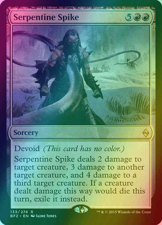 Serpentine Spike [133] [Battle for Zendikar] [Foil] – Face to Face Games