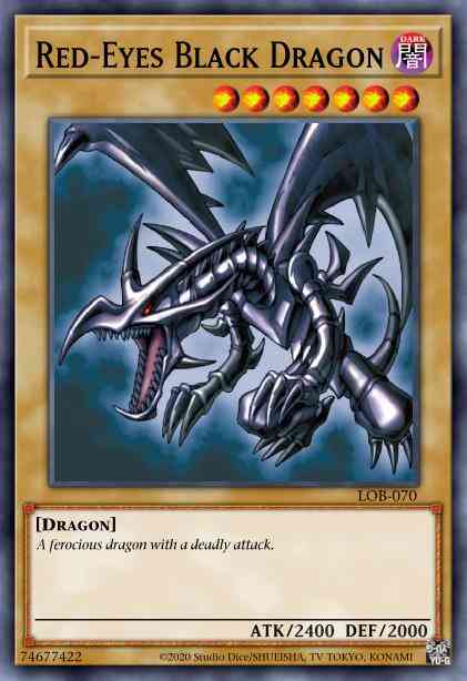 Red-Eyes B. Dragon - LOB-070 - Ultra Rare - 1st Edition