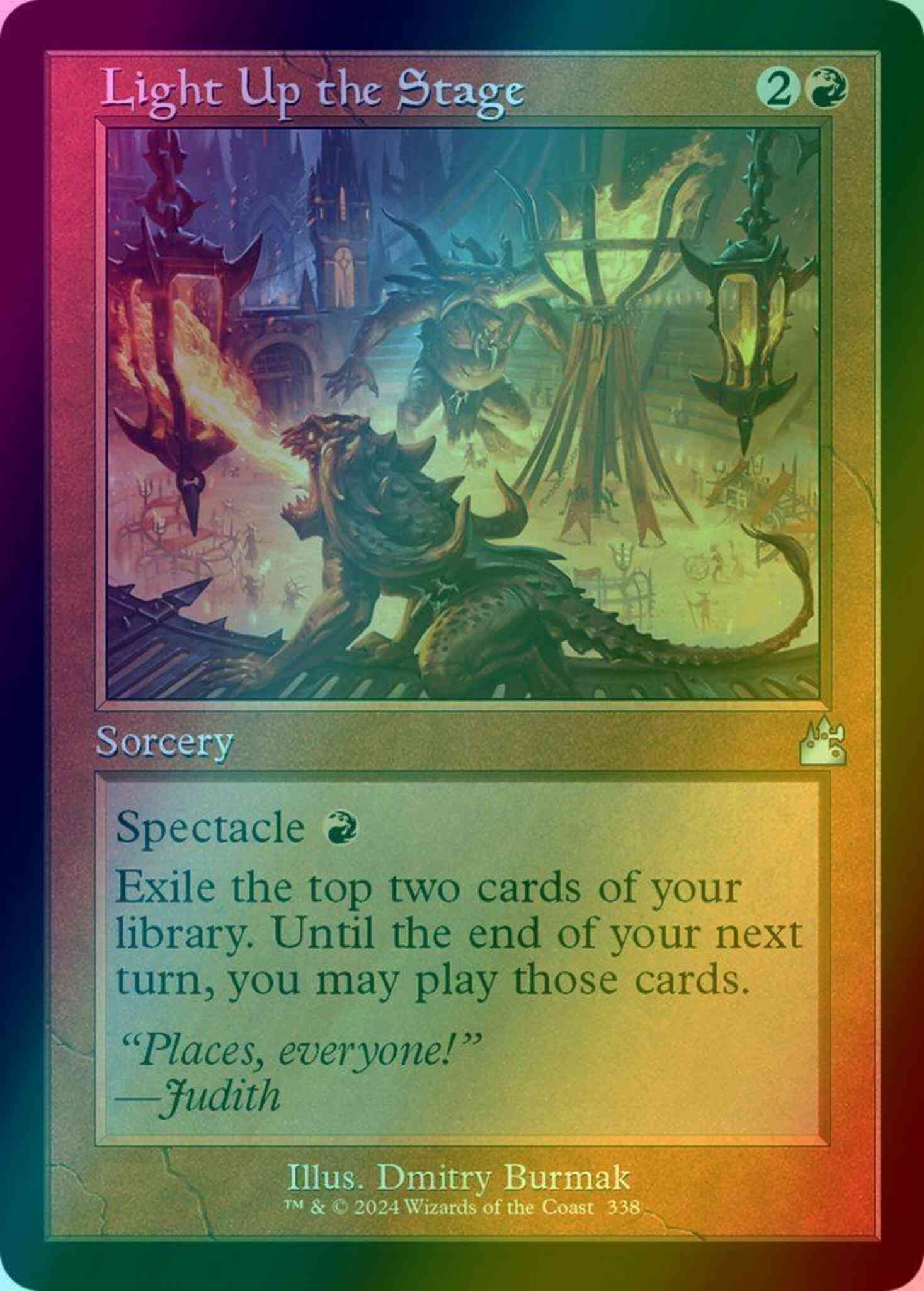 Light Up the Stage [338] [Retro Frame] [Ravnica Remastered] [Foil] – Face  to Face Games