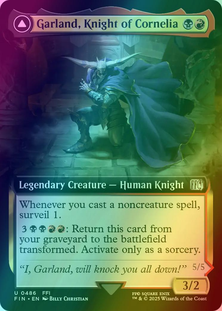Garland, Knight of Cornelia // Chaos, the Endless [486] [Extended Art]  [FINAL FANTASY] [Foil] – Face to Face Games