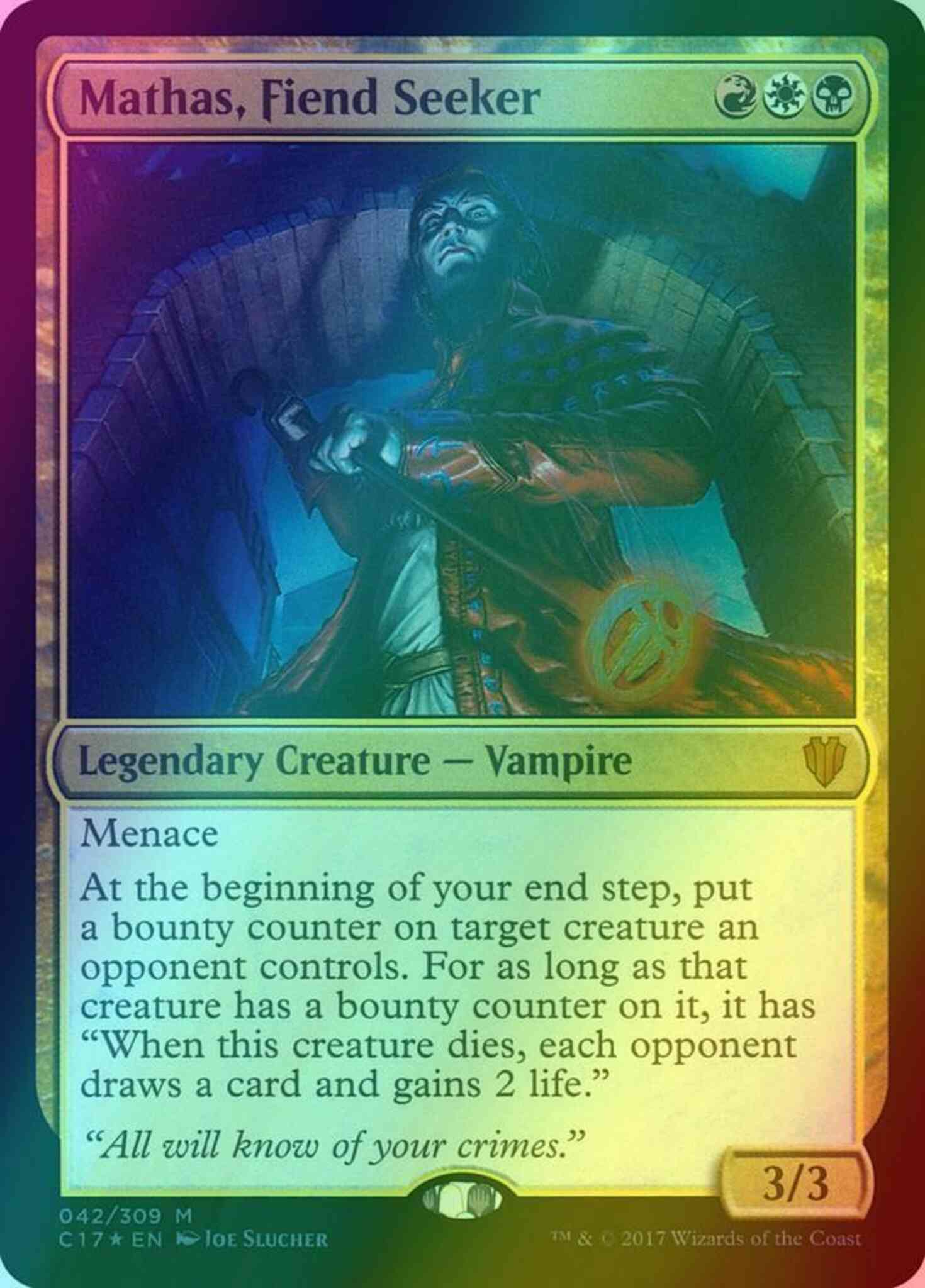 Mathas, Fiend Seeker [42] [Commander 2017] [Foil] – Face to Face Games