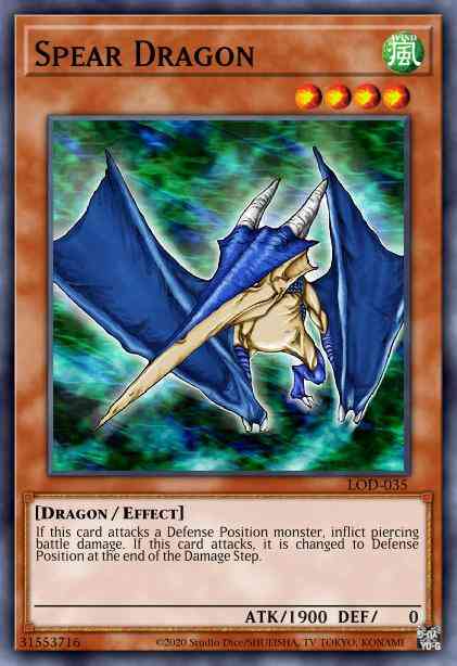 Spear Dragon - LOD-035 - Super Rare - 1st Edition