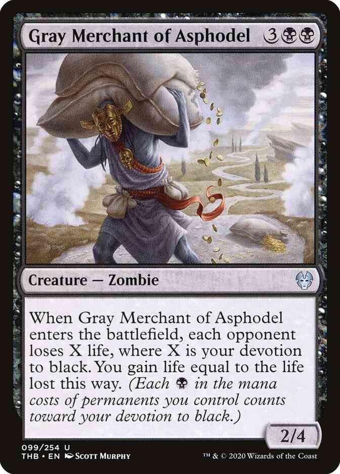 Gray Merchant of Asphodel [99] [Theros Beyond Death] [Non-Foil