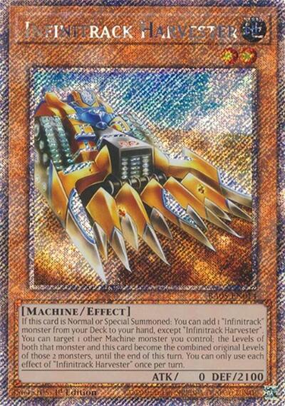Infinitrack Harvester - RA05-EN014 - Platinum Secret Rare - 1st Edition