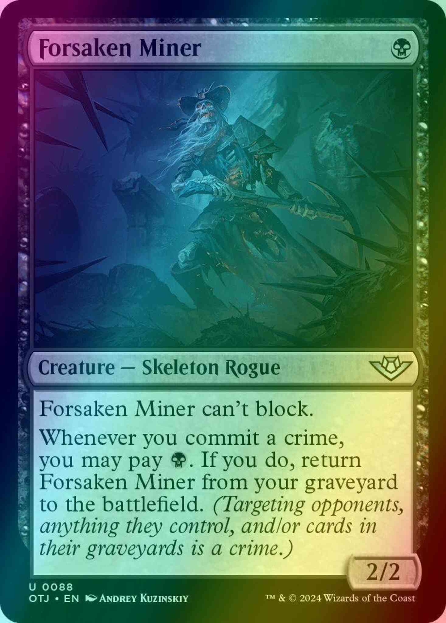 Forsaken Miner [88] [Outlaws of Thunder Junction] [Foil] – Face to Face  Games