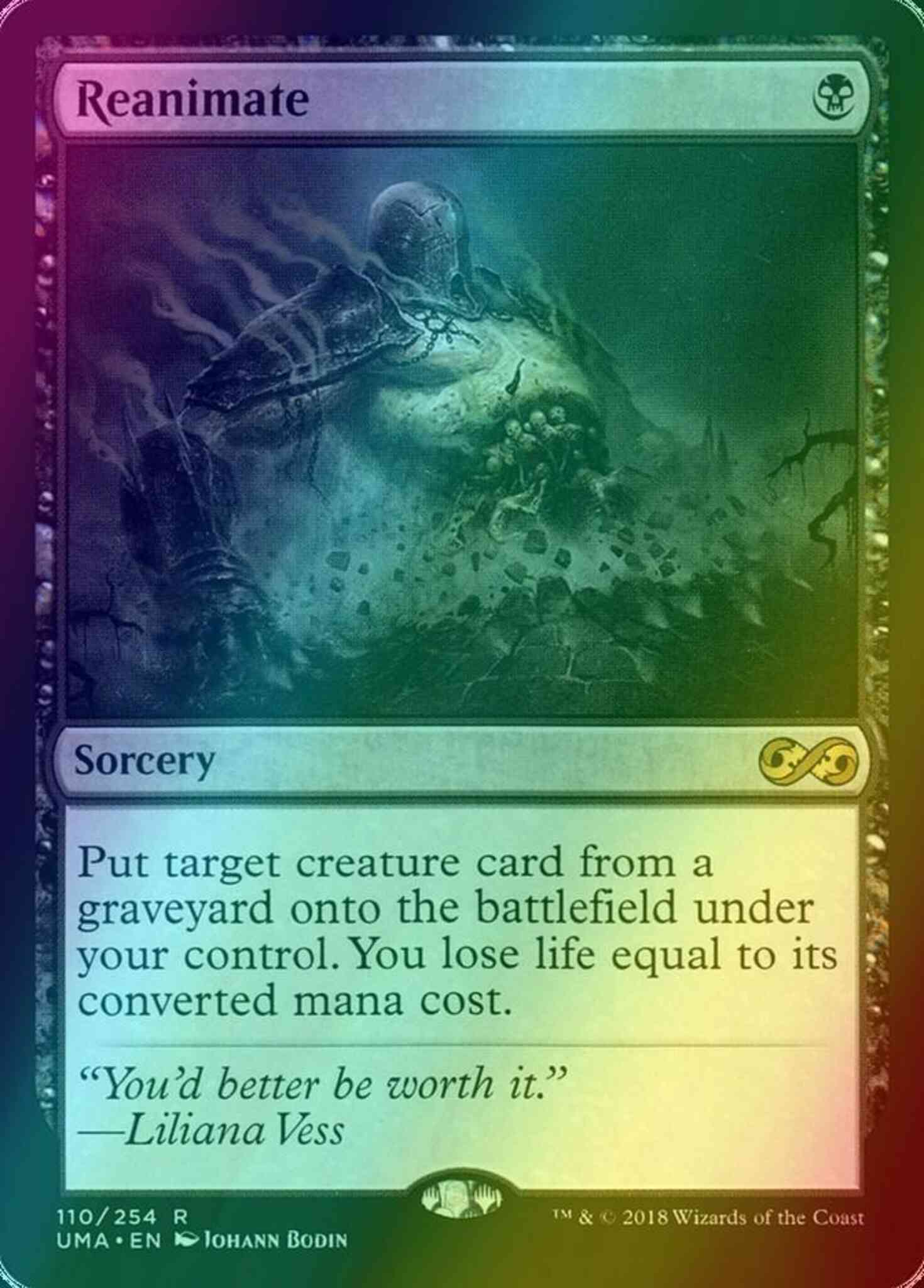 reanimate card mtg Magic the Gathering Tempest Light Play CCG 184HR Adventures And Hobbies Put target creature card from a graveyard onto the battlefield under your control reanimate card mtg Some upgrades
