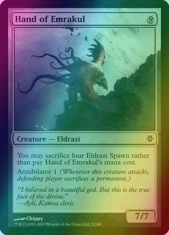 Hand of Emrakul [5] [Rise Of The Eldrazi] [Foil] – Face to Face Games