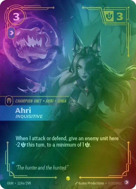 Ahri, Inquisitive (Alternate Art) - 119a/298 [Origins] [Foil
