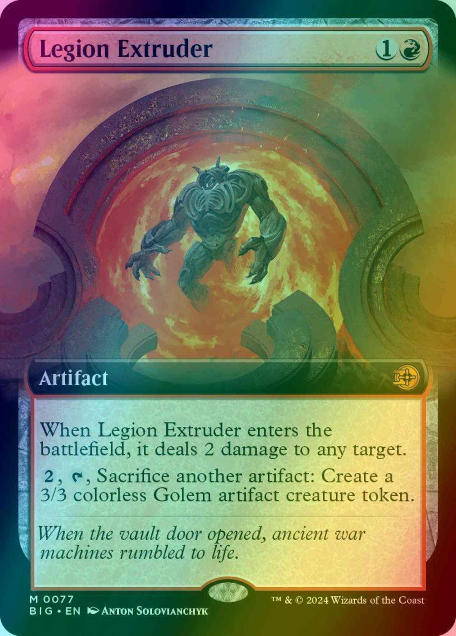 Legion Extruder [77] [Extended Art] [The Big Score] [Foil] – Face