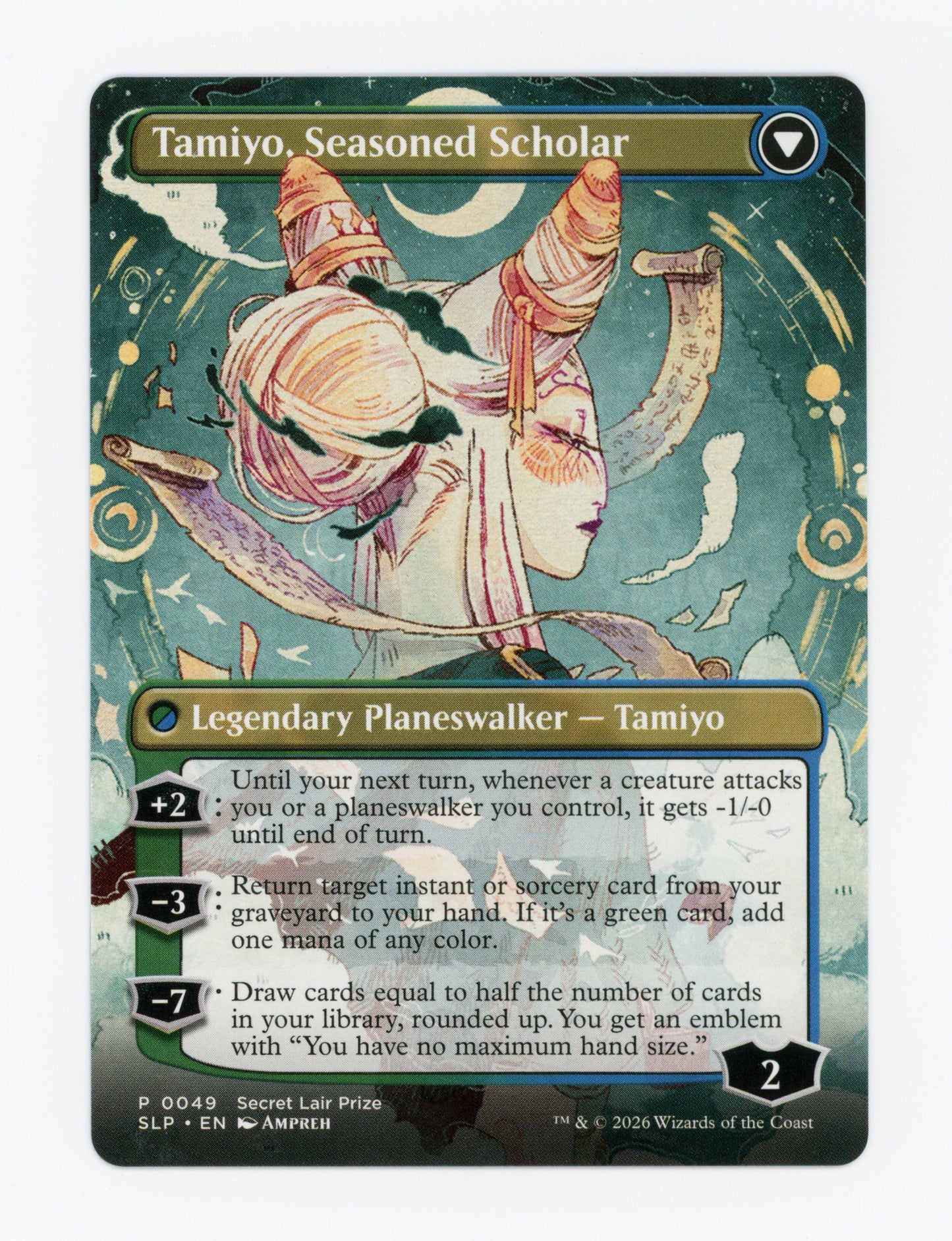 Tamiyo, Inquisitive Student // Tamiyo, Seasoned Scholar — Borderless — ID 18659