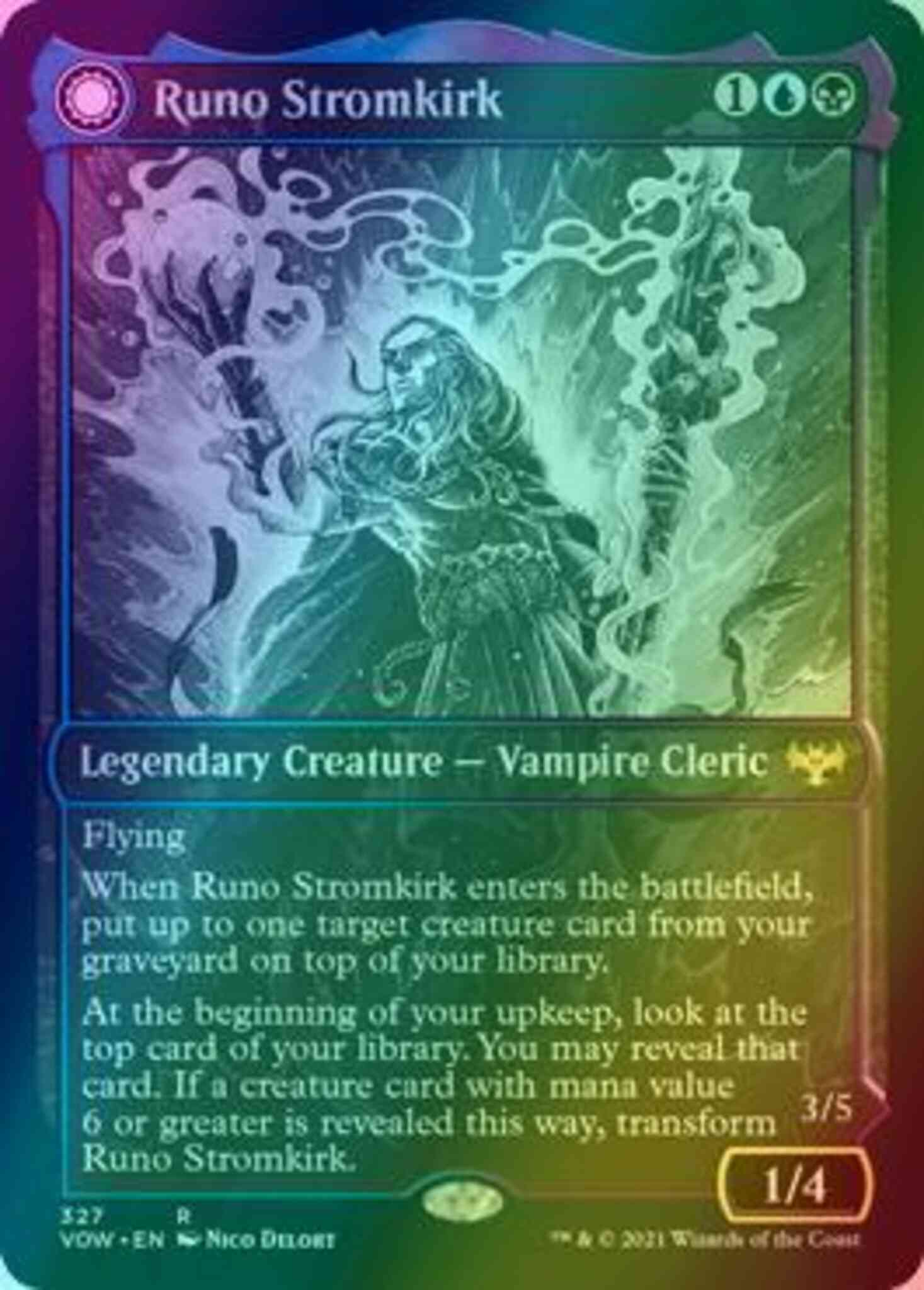 Runo Stromkirk // Krothuss, Lord of the Deep [327] [Eternal Night Showcase]  [Innistrad: Crimson Vow] [Foil] – Face to Face Games