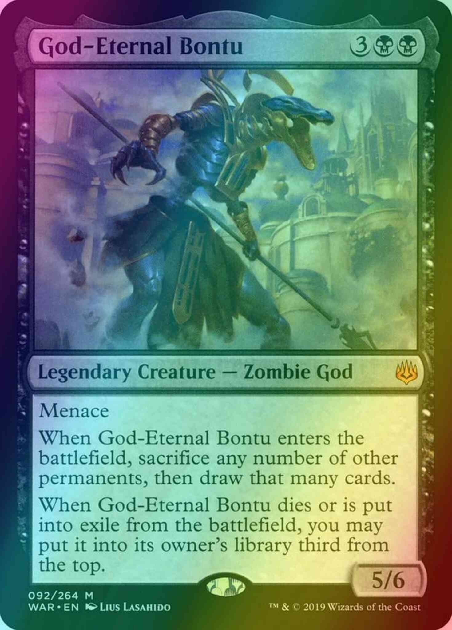god eternal cards mtg God-Eternal Bontu [92] [War of the Spark] [Foil] – Face to Face Games