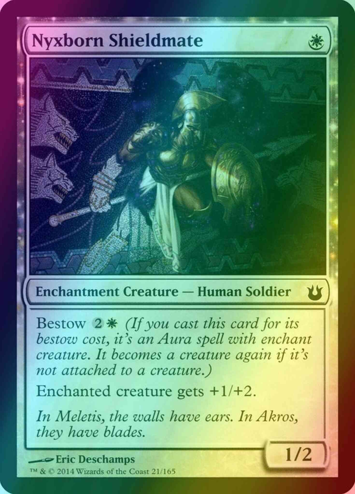 Nyxborn Shieldmate [21] [Born of the Gods] [Foil] – Face to Face Games