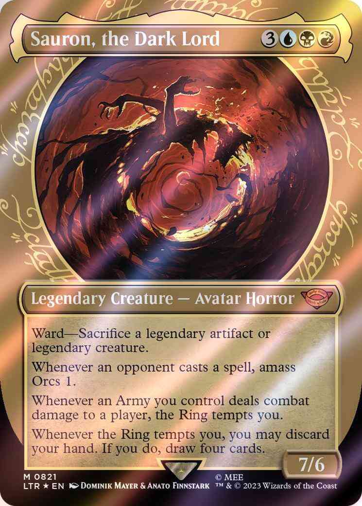 FOIL] Sauron, The Dark Lord (Poster) - The Lord Of The Rings: Tales O