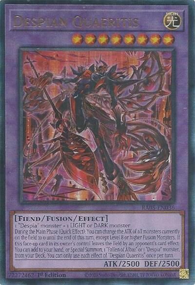 Despian Quaeritis - RA05-EN036 - Ultimate Rare - 1st Edition