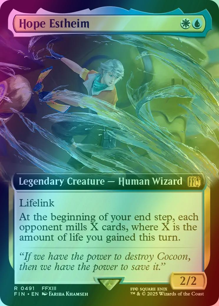 hope ff mtg card Terra Herald of Sleeves playmats enhance the gameplay experience Hope Estheim - FINAL FANTASY
