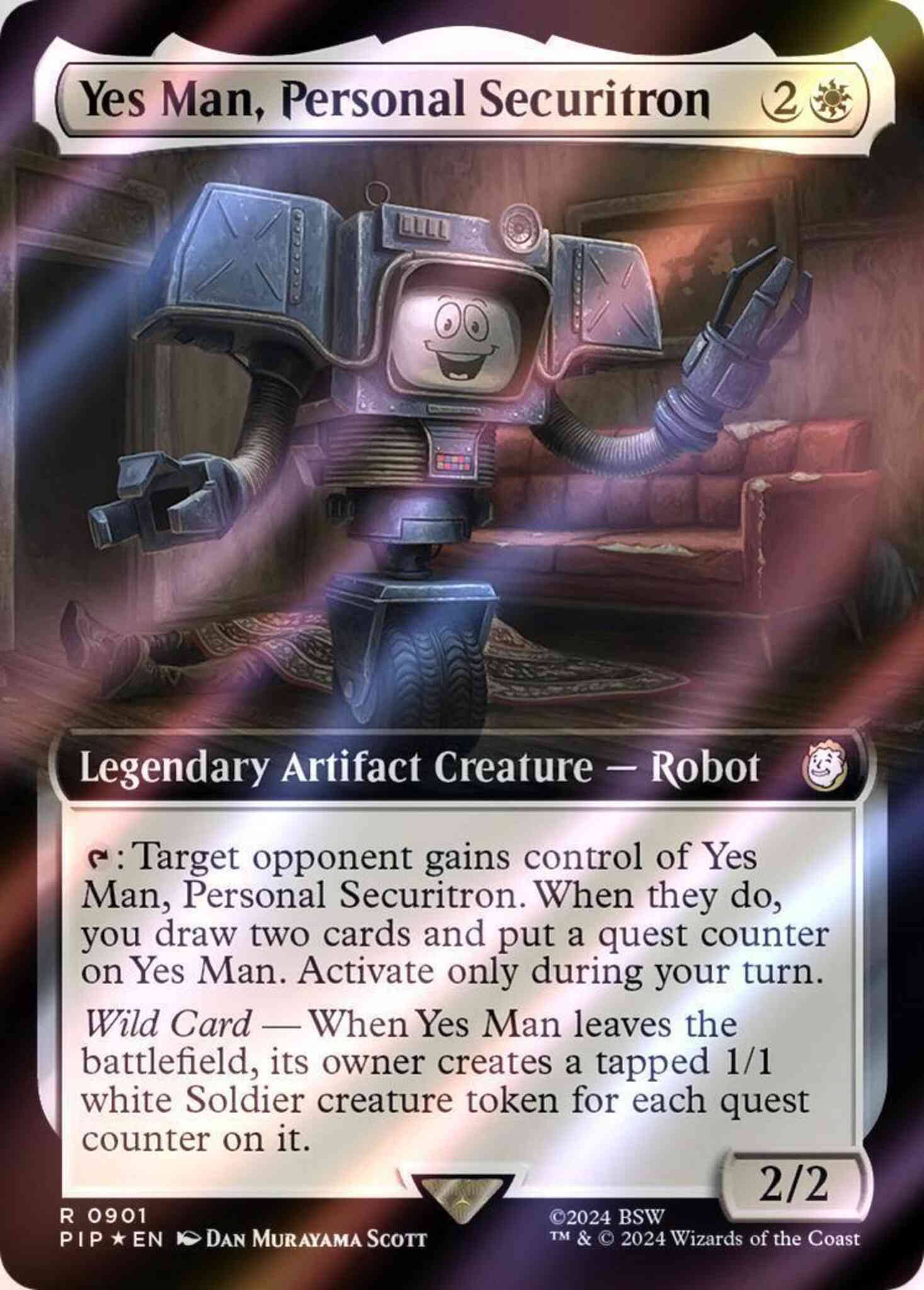 Yes Man, Personal Securitron [901] [Extended Art] [Fallout] [Surge Foil] –  Face to Face Games