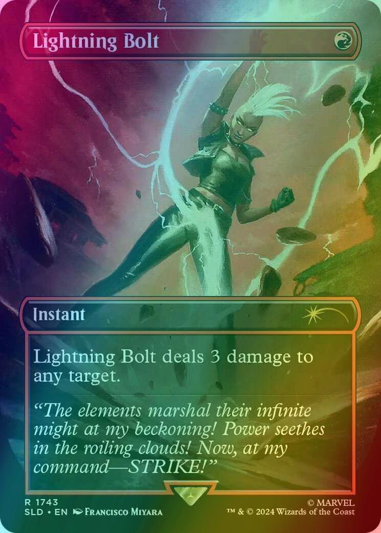 Lightning Bolt [1743] [Borderless] [Marvel's Storm] [Secret Lair