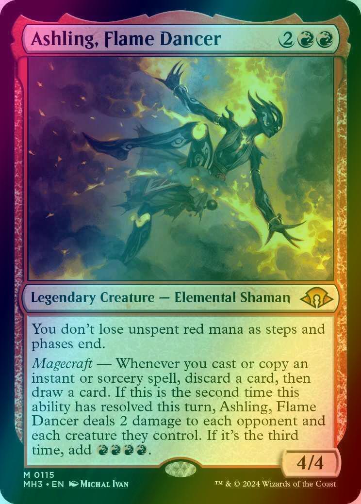 Ashling, Flame Dancer [115] [Modern Horizons 3] [Foil] – Face to Face Games
