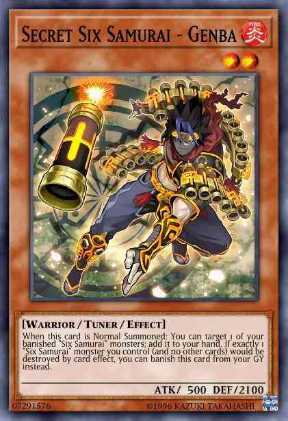 Secret Six Samurai - Genba - SPWA-EN002 - Super Rare - 1st Edition