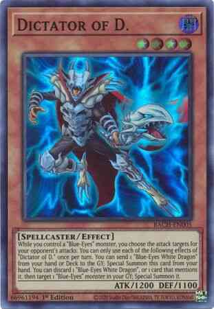 Dictator of D. - BACH-EN005 - Super Rare - 1st Edition