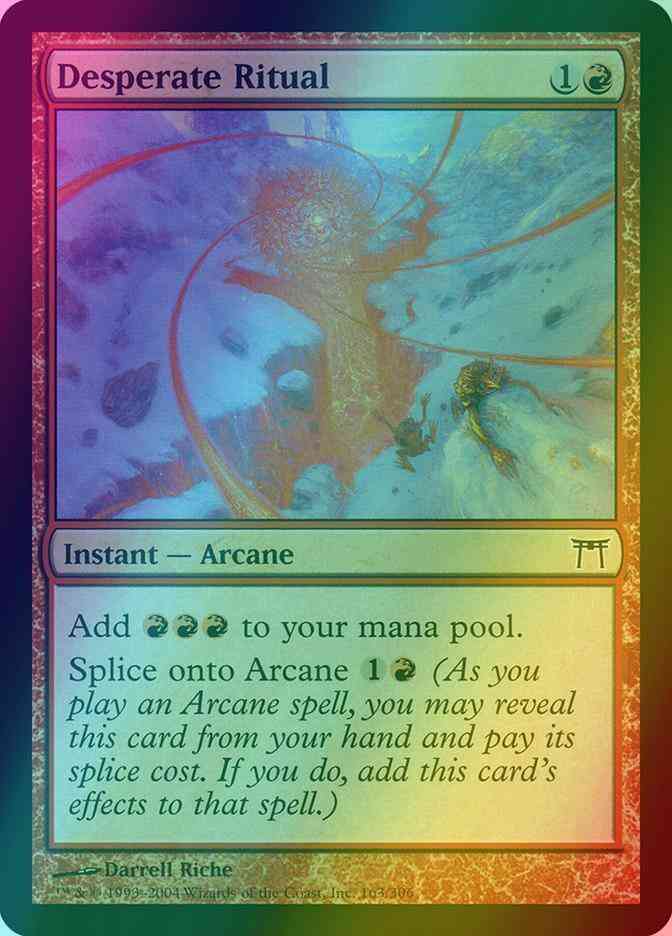 Desperate Ritual [163] [Champions of Kamigawa] [Foil] – Face to