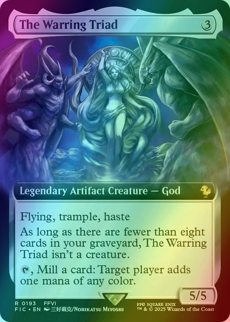 The Warring Triad [193] [Extended Art] [FINAL FANTASY: Commander] [Foil] –  Face to Face Games