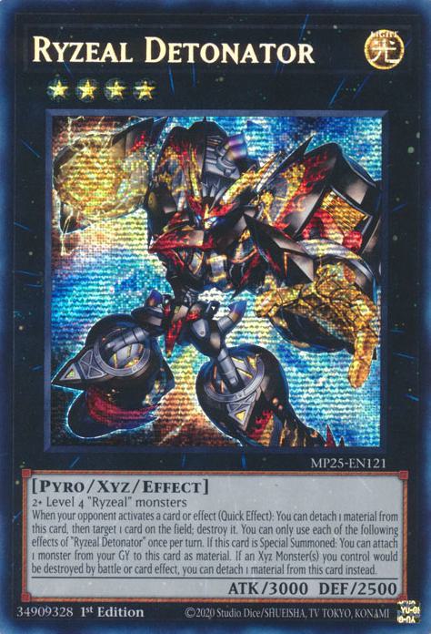 Ryzeal Detonator - MP25-EN121 - Prismatic Secret Rare - 1st Edition