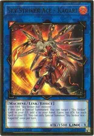 Sky Striker Ace - Kagari (Alternate Art) - MAGO-EN038 - Premium Gold Rare - 1st Edition