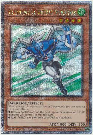 Elemental HERO Stratos - RA03-EN177 - Quarter Century Secret Rare - 1st Edition