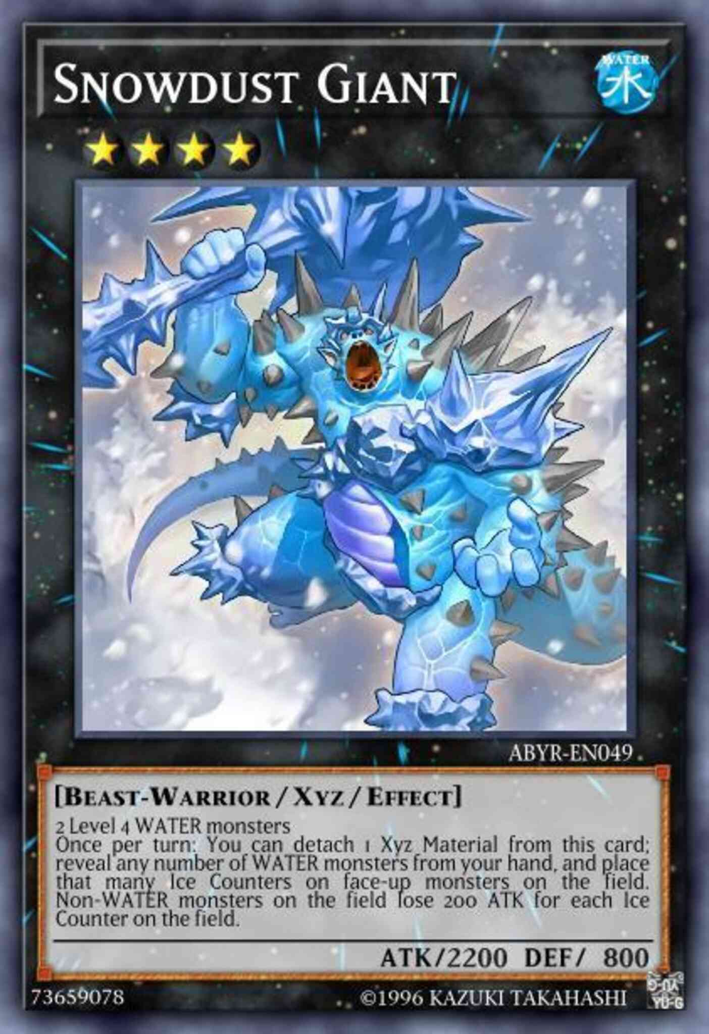 Snowdust Giant - ABYR-EN049 - Rare - 1st Edition