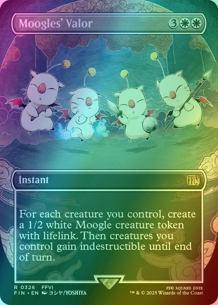 Moogles' Valor [326] [Borderless] [FINAL FANTASY] [Foil] – Face to Face  Games