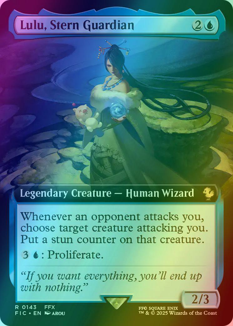 final fantasy lulu mtg Lulu, Stern Guardian [143] [Extended Art] [FINAL FANTASY: Commander] [Foil]  – Face to Face Games