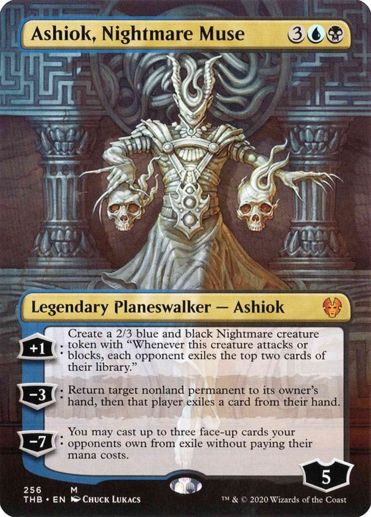 ashiok card sleeves Ashiok, Nightmare Muse [256] [Borderless] [Theros Beyond Death] [Non-Foil]  – Face to Face Games