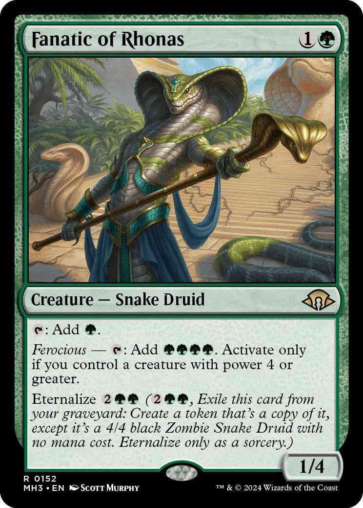 Fanatic of Rhonas [152] [Modern Horizons 3] [Non-Foil] – Face to