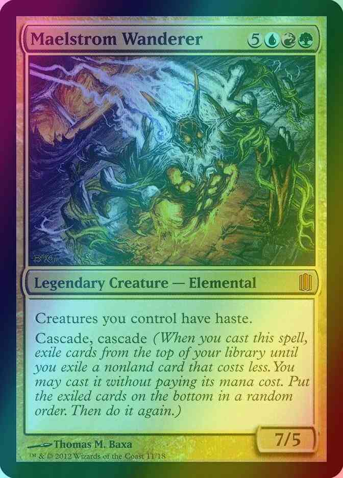 the wanderer card mtg Maelstrom Wanderer [11] [Commander's Arsenal] [Foil] – Face to Face Games