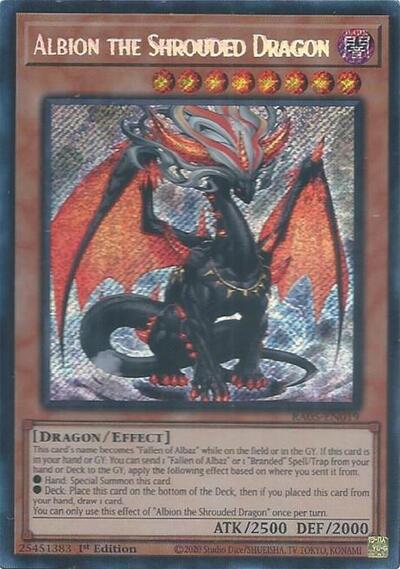 Albion the Shrouded Dragon - RA05-EN019 - Secret Rare - 1st Edition