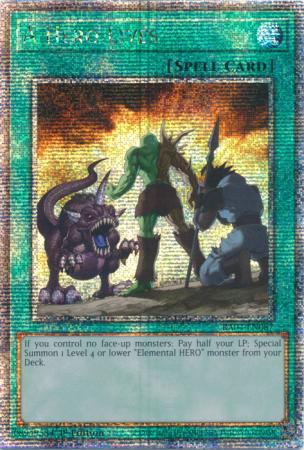 A Hero Lives - RA04-EN087 - Quarter Century Secret Rare - 1st Edition
