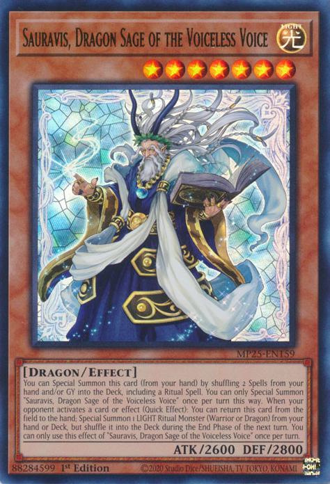 Sauravis, Dragon Sage of the Voiceless Voice - MP25-EN159 - Ultra Rare - 1st Edition