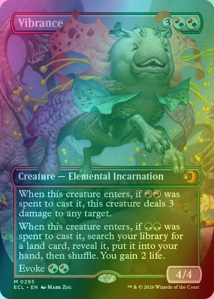 Vibrance [295] [Borderless] [Lorwyn Eclipsed] [Foil] – Face to