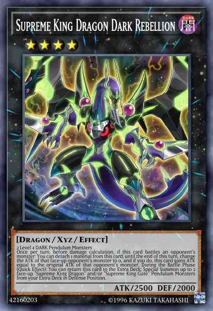 Supreme King Dragon Dark Rebellion - COTD-EN041 - Rare - Unlimited