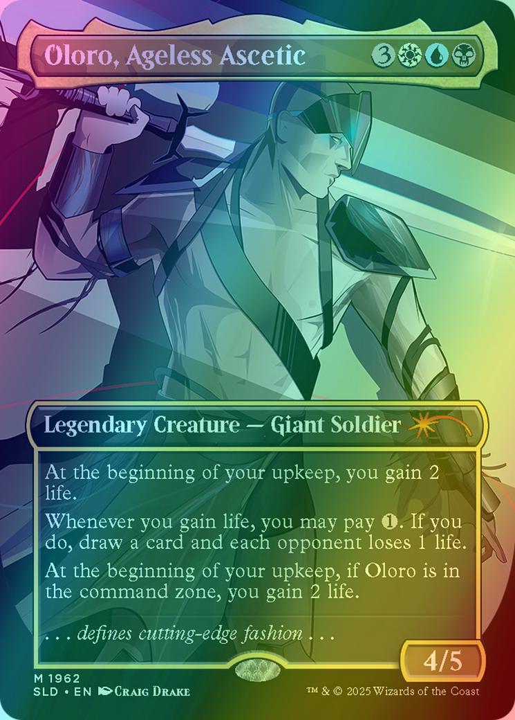 Oloro, Ageless Ascetic [1962] [Borderless] [Slay the Day] [Secret Lair  Drop] [Foil] – Face to Face Games