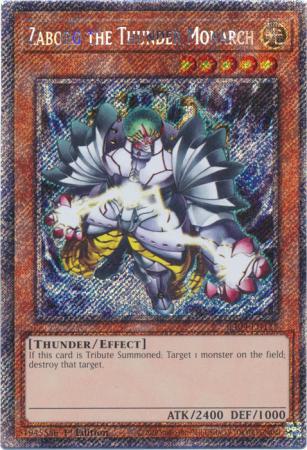 Zaborg the Thunder Monarch - RA04-EN125 - Platinum Secret Rare - 1st Edition