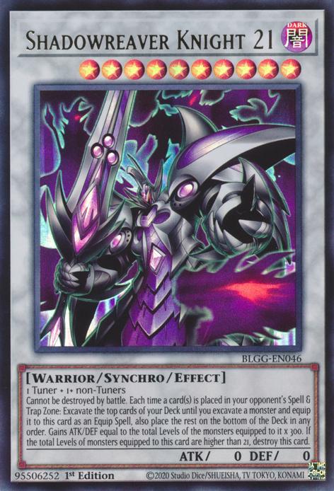 Shadowreaver Knight 21 - BLGG-EN046 - Ultra Rare - 1st Edition