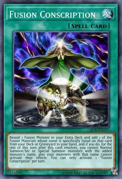 Fusion Conscription - CROS-EN053 - Rare - 1st Edition