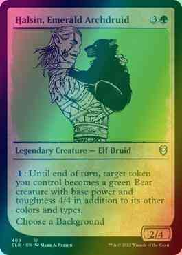Halsin, Emerald Archdruid [408] [Rulebook Showcase] [Commander Legends:  Battle for Baldur's Gate] [Foil] – Face to Face Games