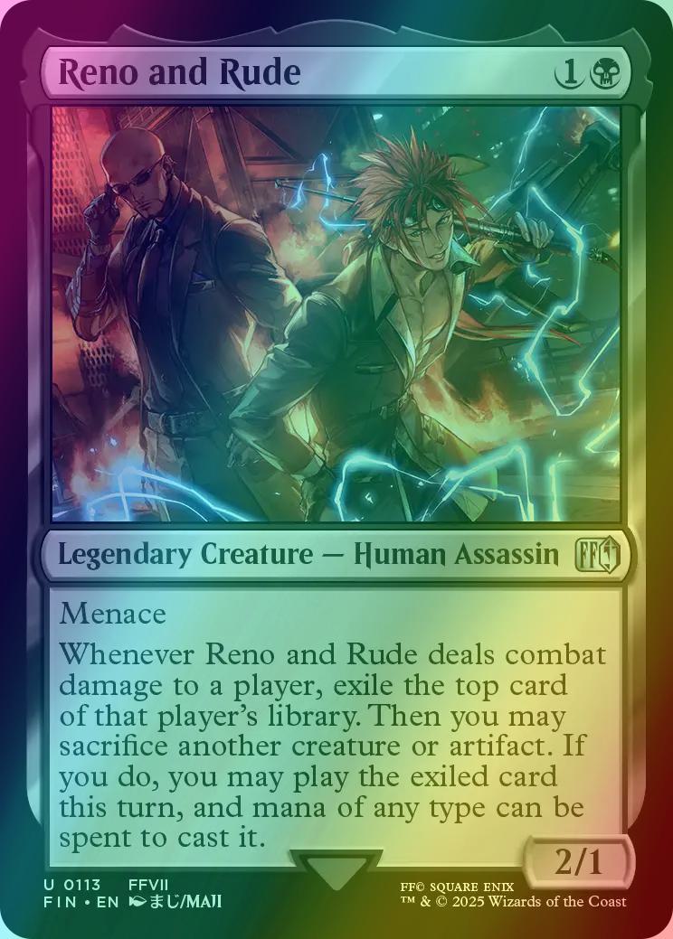 reno mtg card Reno and Rude [113] [FINAL FANTASY] [Foil] – Face to Face Games