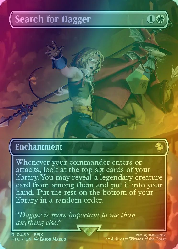 Search for Dagger [459] [Borderless] [Scene] [FINAL FANTASY: Commander]  [Foil] – Face to Face Games